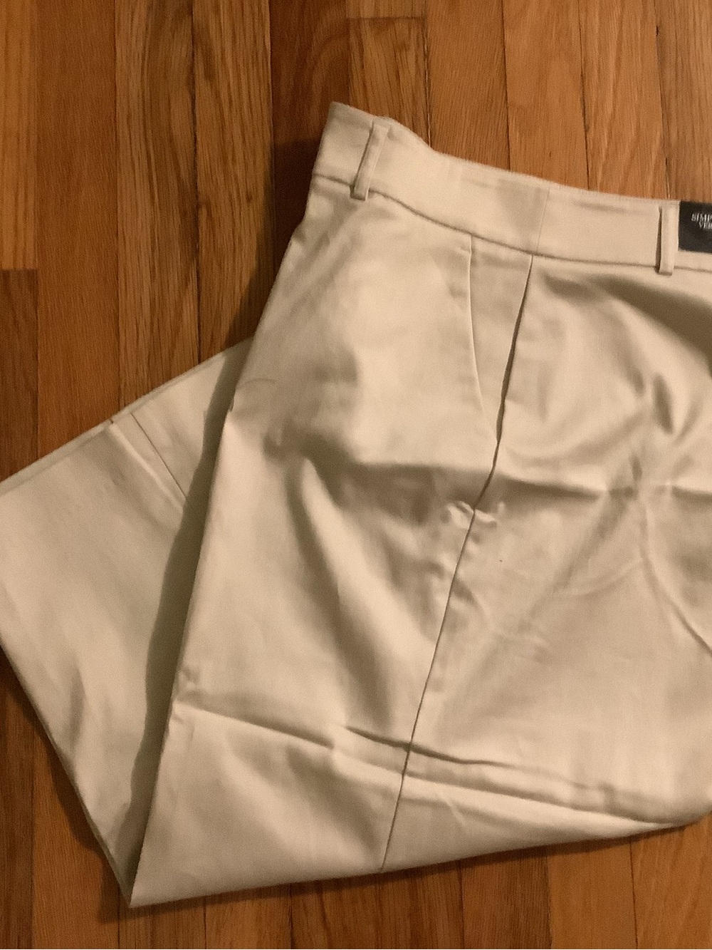 Simply Vera Vera Wang Cream Waistband Pleated Culottes